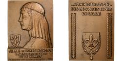 World Coins - France, Medal, Jeanne de Constantinople, Hospices de Lille, 1977, Bronze, Coin