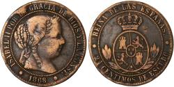 World Coins - Coin, Spain, Isabel II, 2-1/2 Centimos, 1868, Sevilla, , Copper