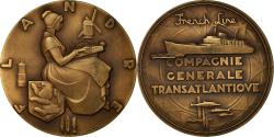 World Coins - France, Medal, Compagnie Générale Transatlantique, Flandre, Renard,