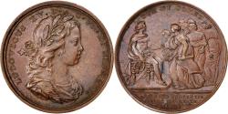 World Coins - France, Medal, Louis XV, Politics, Society, War, 1719, , Bronze