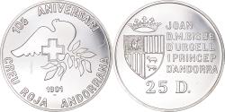 World Coins - Coin, Andorra, 25 Diners, 1991, , Silver, KM:65