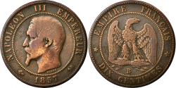 World Coins - Coin, France, Napoleon III, Napoléon III, 10 Centimes, 1857, Rouen,