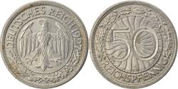 World Coins - Coin, GERMANY, WEIMAR REPUBLIC, 50 Reichspfennig, 1927, Berlin,