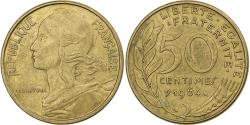 World Coins - France, 50 Centimes, Marianne, 1964, Paris, Aluminum-Bronze,