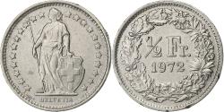 World Coins - Switzerland, 1/2 Franc, 1972, Bern, Copper-nickel, , KM:23a.1