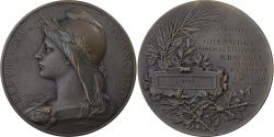 World Coins - France, Medal, Université de Grenoble, Concours Littérature, 1904, Bronze