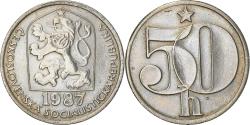 World Coins - Coin, Czechoslovakia, 50 Haleru, 1987, , Copper-nickel, KM:89