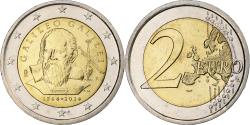 World Coins - Italy, 2 Euro, Galileo Galilei, 2014, Rome, Bi-Metallic,