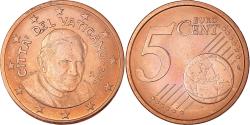 World Coins - VATICAN CITY, 5 Euro Cent, 2012, Rome, BU, , Copper Plated Steel