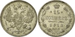 World Coins - Coin, Russia, Nicholas II, 15 Kopeks, 1913, Saint-Petersburg, , Silver
