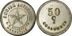 World Coins - France, 50 Centimes, Token "à consommer", OMNIUM AUTOMATIC, Marseille
