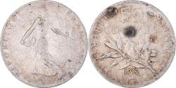 World Coins - Coin, France, Semeuse, 50 Centimes, 1912, Paris, , Silver, KM:854