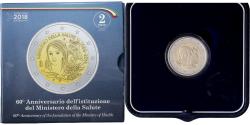 World Coins - Italy, 2 Euro, 60th anniversary of the Ministry of Health, Proof, 2018