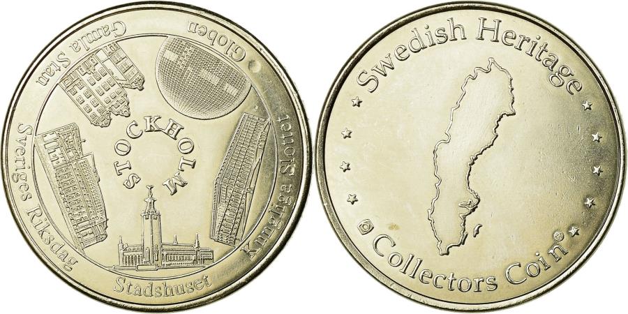 Тон коин цена на сегодня рублях. Монета Swedish Heritage Collectors. Монеты с изображением мечети. Монета Stockholm Stadshuset 1923 Swedish Heritage Collectors Coin. Монета Aqua.