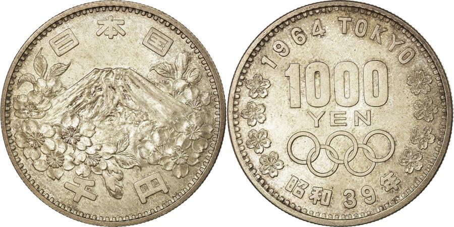 World Coins - Coin, Japan, Hirohito, 1000 Yen, 1964, , Silver, KM:80