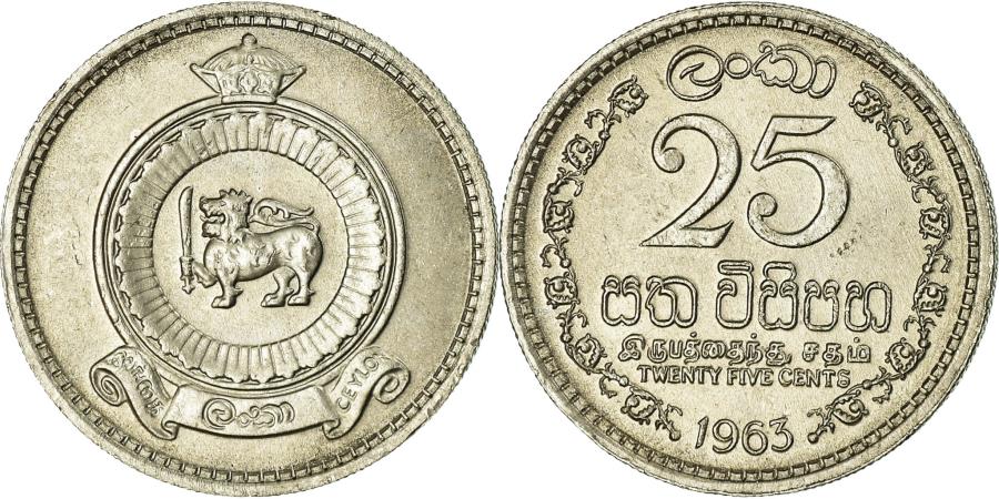 CEYLON 1963 UNCIRCULATED 2 CENTS LOT OF 10 PIECES