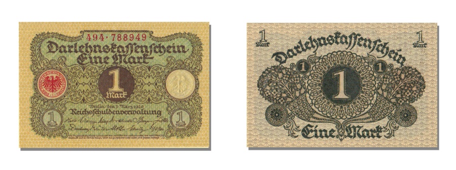 Germany, 1 Mark, 1920, KM #58, 1920-03-01, UNC(65-70), 494 | World