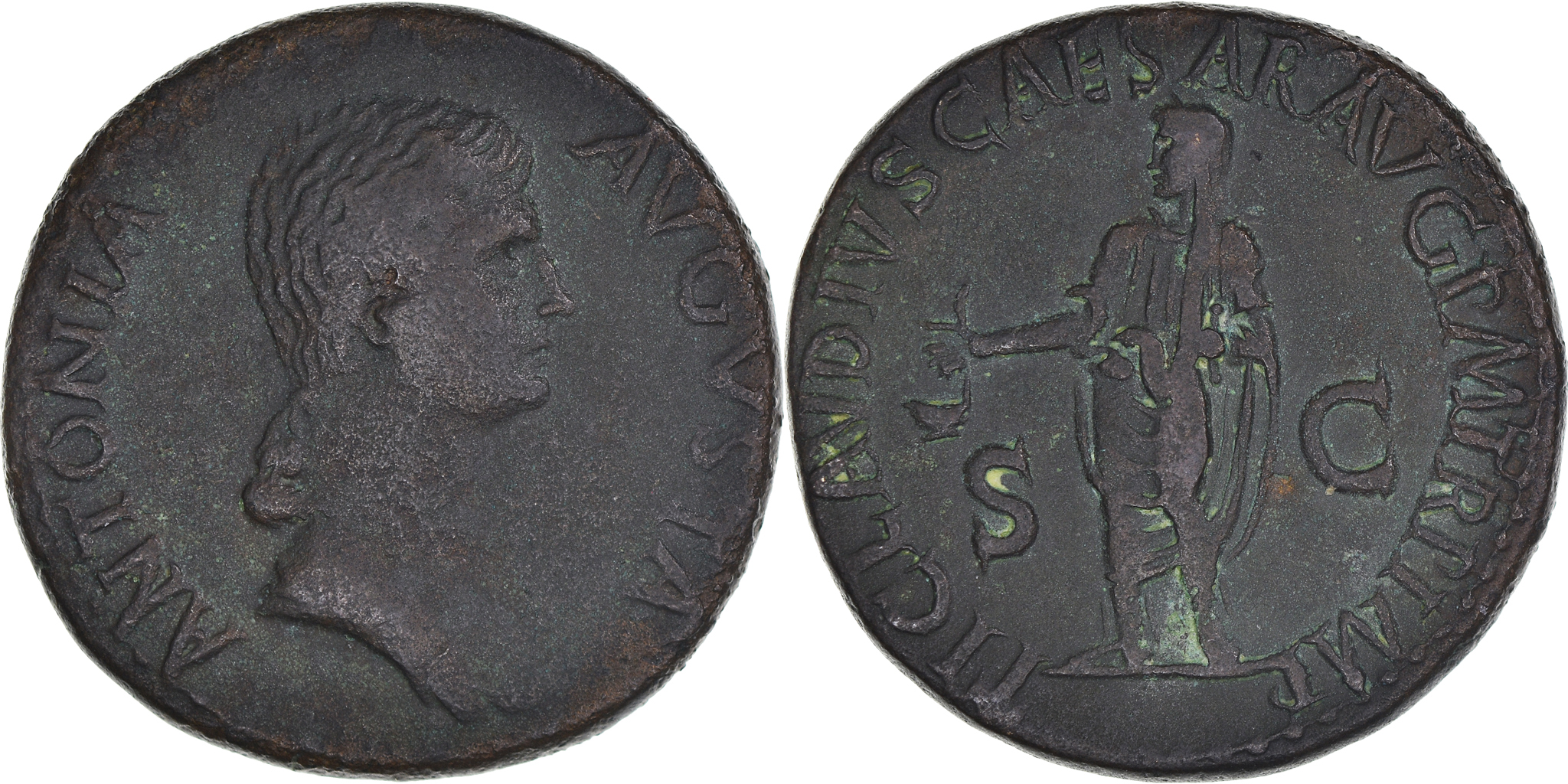 Coin, Antonia, Dupondius, 41-42, Rome, , Bronze, RIC:92 | Roman Imperial  Coins