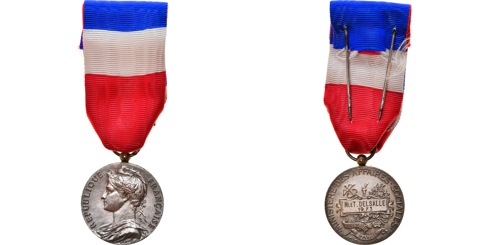 France, Honneur et Travail, Ministère des Affaires Sociales, Medal