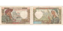 World Coins - France, 50 Francs, Jacques Coeur, 1941, L.15066604, VF(30-35), Fayette:19.17