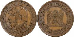 World Coins - France, Napoleon III, 5 Centimes, 1870, Paris, Satirique, Bronze,