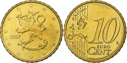 World Coins - Finland, 10 Euro Cent, 2007, Vantaa, Nordic gold, , KM:126