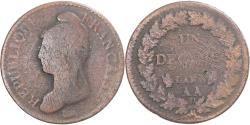 World Coins - Coin, France, Dupré, Decime, AN 8, Metz, , Copper, Gadoury:187a