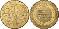 World Coins - France, Token, Le Puy du Fou, 2013, Copper-nickel Aluminium, Monnaie de Paris