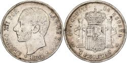 World Coins - Spain, Alfonso XII, 5 Pesetas, 1882, Madrid, Silver, , KM:688