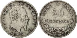 World Coins - Coin, Italy, Vittorio Emanuele II, 20 Centesimi, 1863, Milan, , Silver