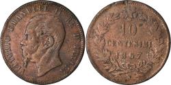 World Coins - Coin, Italy, Vittorio Emanuele II, 10 Centesimi, 1867, Naples,
