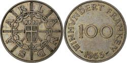 World Coins - Saar, 100 Franken, 1955, Paris, Copper-nickel,