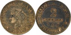 World Coins - France, 2 Centimes, Cérès, 1895, Paris, Bronze, , Gadoury:105