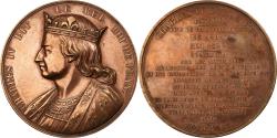 World Coins - France, Medal, Les Rois de France, Charles IV, Bronze, Caqué,