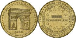 World Coins - France, Token, 75/ Paris - Arc de Triomphe, 2009, Copper-nickel Aluminium