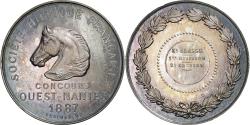 World Coins - France, Medal, Société Hippique Française, Concours Ouest-Nantes, 1887