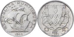 World Coins - Portugal, 2-1/2 Escudos, 1944, Lisbon, Silver,