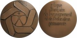 World Coins - France, Medal, Ligue française de l'enseignement et de l'éducation permanente