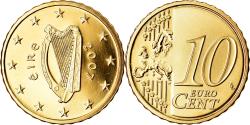 World Coins - IRELAND REPUBLIC, 10 Euro Cent, 2007, BE, , Brass, KM:47