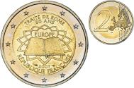 World Coins - France, 2 Euro, 2007, Paris, TRAITÉ DE ROME 50 ANS, , Bi-Metallic