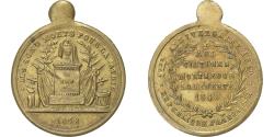 World Coins - France, Medal, 1er Anniversaire de la Révolution de 1848, 1849, Brass