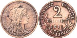 World Coins - Coin, France, 2 Centimes, 1911