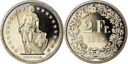 World Coins - Coin, Switzerland, 2 Francs, 1982, Proof / BE, , Copper-nickel, KM:21a.2