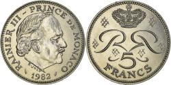 World Coins - Coin, Monaco, Rainier III, 5 Francs, 1982, , Copper-nickel, KM:150