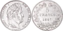 World Coins - Coin, France, Louis-Philippe, 5 Francs, 1847, Strasbourg, , Silver