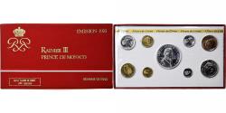 World Coins - Monaco, Rainier III, Coffret 10 c. à 50 frs., 1976, MDP, FDC,