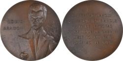 World Coins - France, Medal, Louis Aragon, Arts & Culture, 1982, Delaunay, , Bronze