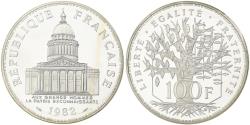 World Coins - France, 100 Francs, Panthéon, 1982, Monnaie de Paris, Proof, Piéfort, Silver