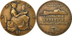 World Coins - France, Medal, Compagnie Générale Transatlantique, Flandre, Renard,