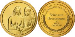 World Coins - France, Medal, Two Tahitian Women, Paul Gauguin, Vermeil,